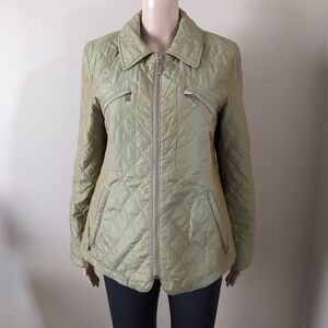 AK Anne Klein Quilted Lightweight Barn Jacket, Women's Medium